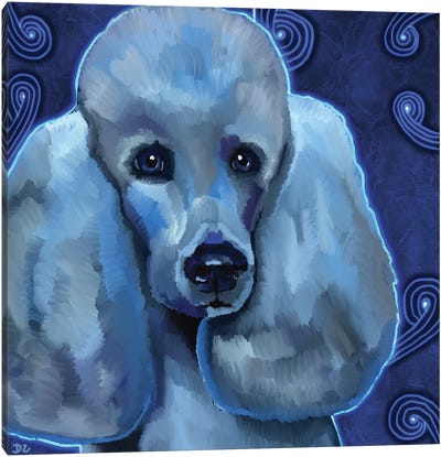 Poodle Canvas Art Print - Monochromatic Moments