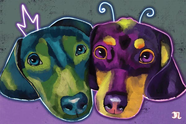 Dachshunds: Two Dachshunds by DaoZedd