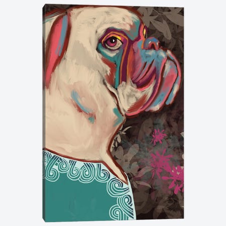 Bulldog Canvas Print #DAZ1} by DaoZedd Canvas Art