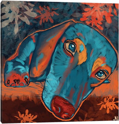 Dachshund Canvas Art Print - Emotive Animals