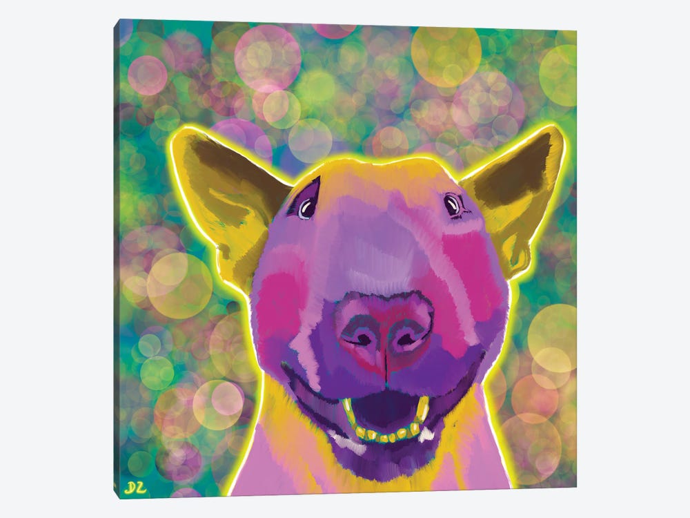 Sunny Bull Terrier by DaoZedd 1-piece Canvas Art Print