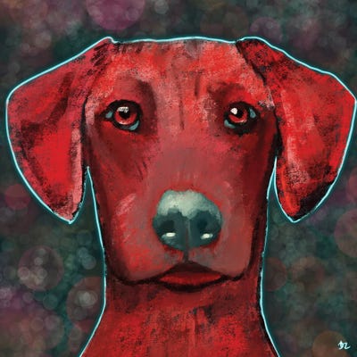 Young Ridgeback by DaoZedd framed canvas print