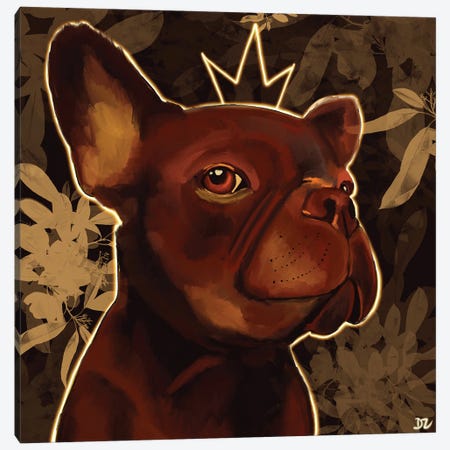 French Bulldog Canvas Print #DAZ8} by DaoZedd Canvas Artwork