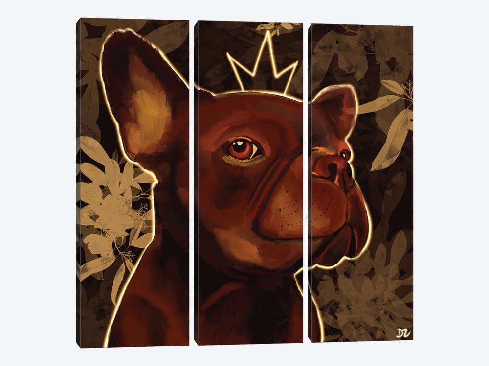 French Bulldog by DaoZedd 3-piece Canvas Artwork