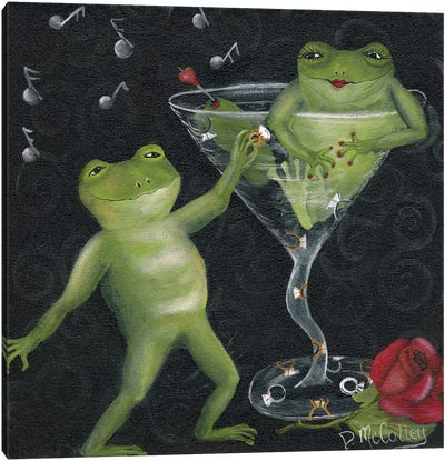 Yes Toadally Yes Canvas Art Print - Martini