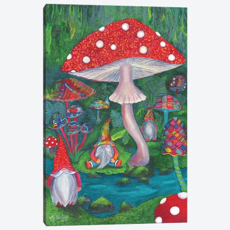 Magic Mushroom Moment Canvas Print #DBB3} by Debbie McCulley Canvas Artwork