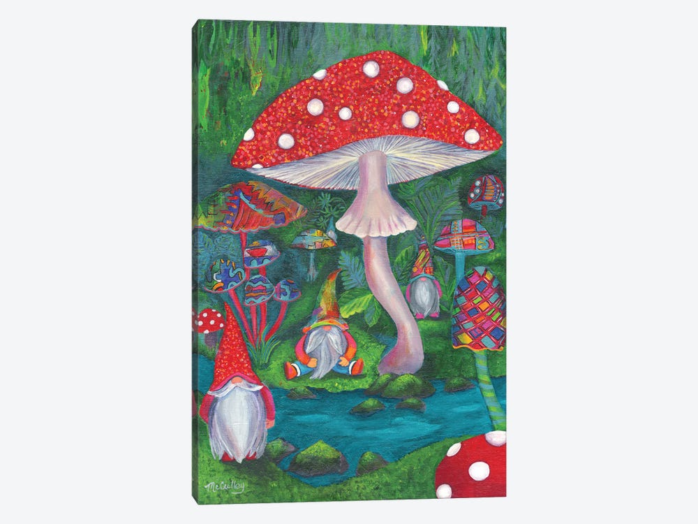 Magic Mushroom Moment by Debbie McCulley 1-piece Art Print