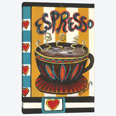 Espresso Canvas Print #DBB44} by Debbie McCulley Canvas Art Print