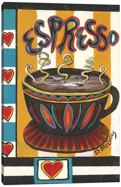 Espresso Canvas Art Print - Debbie McCulley