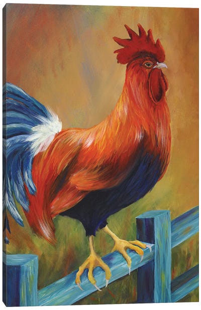 The Better Life Rooster Canvas Art Print - Debbie McCulley