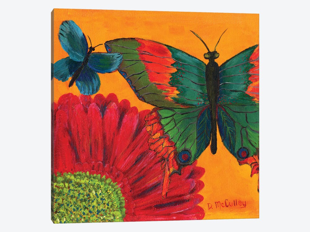 Papillon Jaune by Debbie McCulley 1-piece Canvas Print