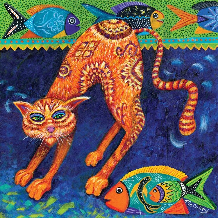 Scaredy cats Art Board Print by Getaway21
