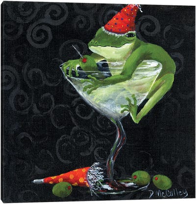 Toadally On The Outside Canvas Art Print - Debbie McCulley