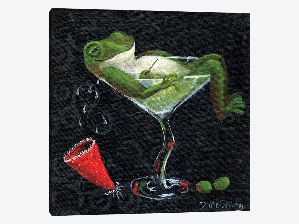 Toadally Under The Influence by Debbie McCulley 1-piece Canvas Wall Art