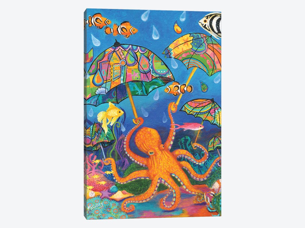 My Octopus's Garden In The Shade by Debbie McCulley 1-piece Canvas Art Print