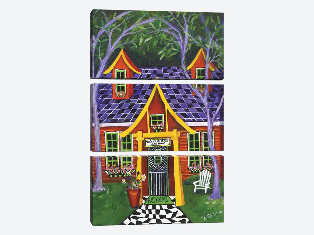 Theres No Place Like Home by Debbie McCulley 3-piece Art Print