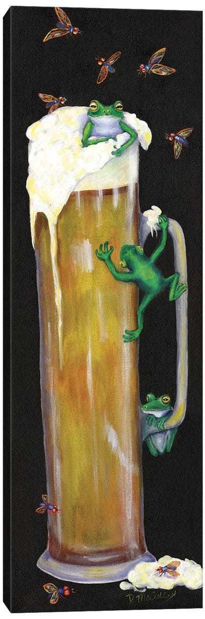 Pursuit Of Hoppiness Canvas Art Print - Reptile & Amphibian Art