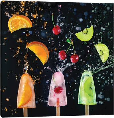 Action Popsicle Collection Canvas Art Print - Dina Belenko