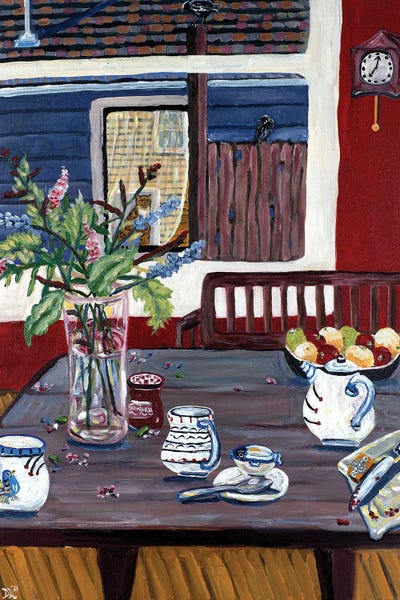 Winter Tea by Deborah Eve Alastra multi panel art