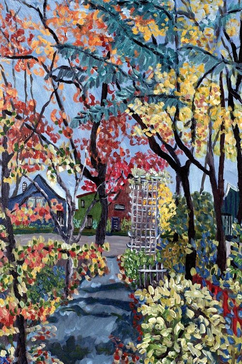 Fall On Brooklyn Street by Deborah Eve Alastra wall art