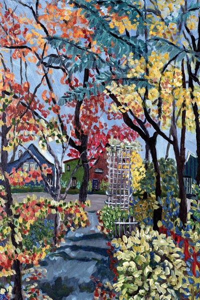 Portland: Fall On Brooklyn Street by Deborah Eve Alastra