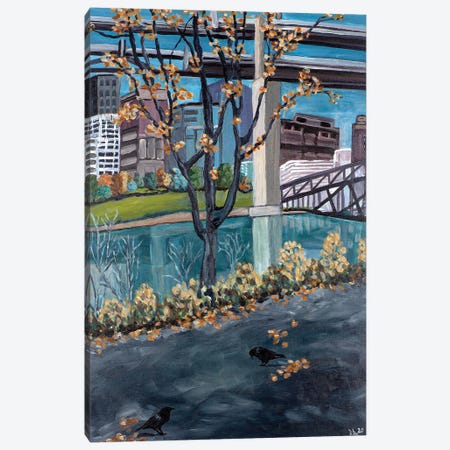 Portland Waterfront Canvas Print #DBH115} by Deborah Eve Alastra Canvas Art Print