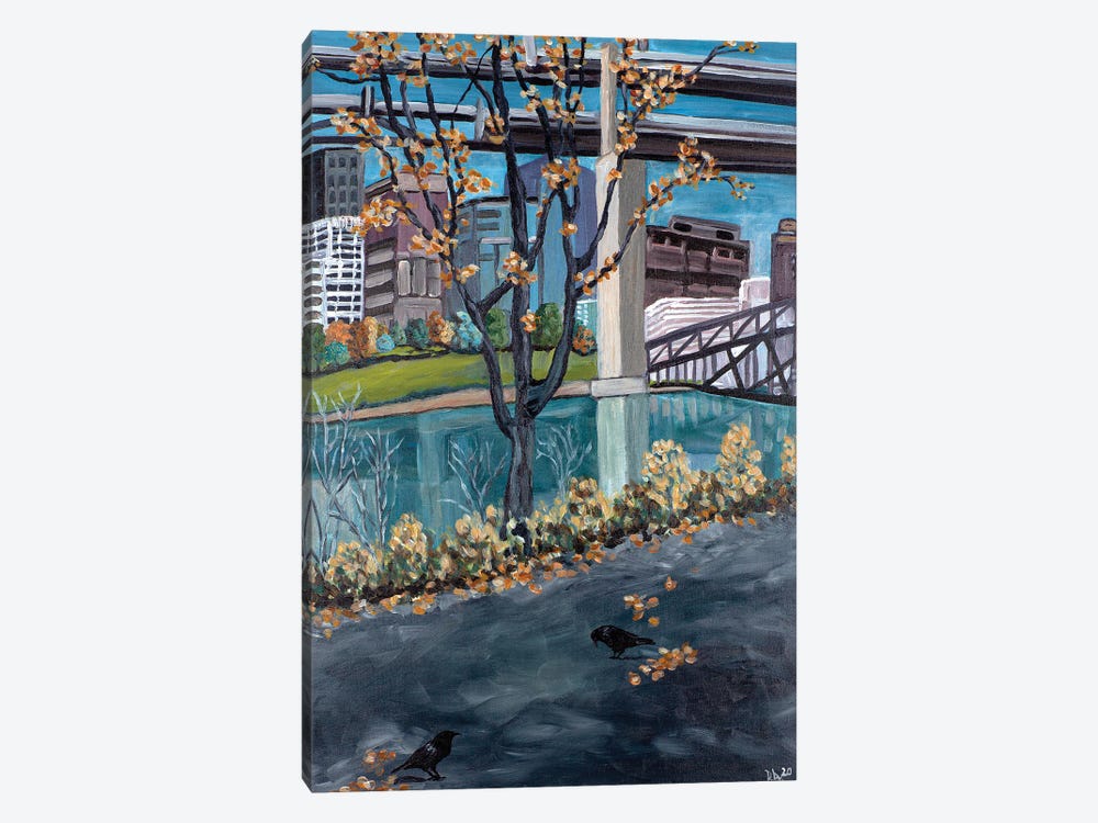 Portland Waterfront by Deborah Eve Alastra 1-piece Canvas Art Print
