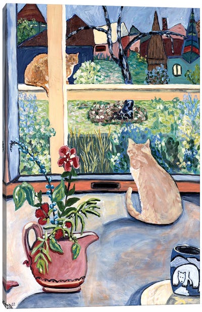 Feline Friends Canvas Art Print - Artists Like Matisse