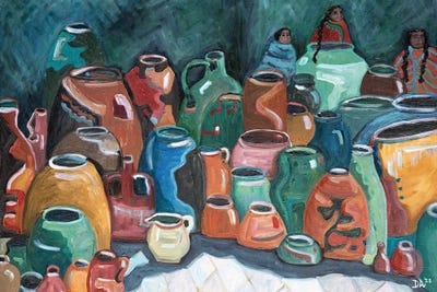 Pots by Deborah Eve Alastra canvas print