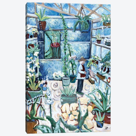 In The Greenhouse Canvas Print #DBH136} by Deborah Eve Alastra Canvas Print