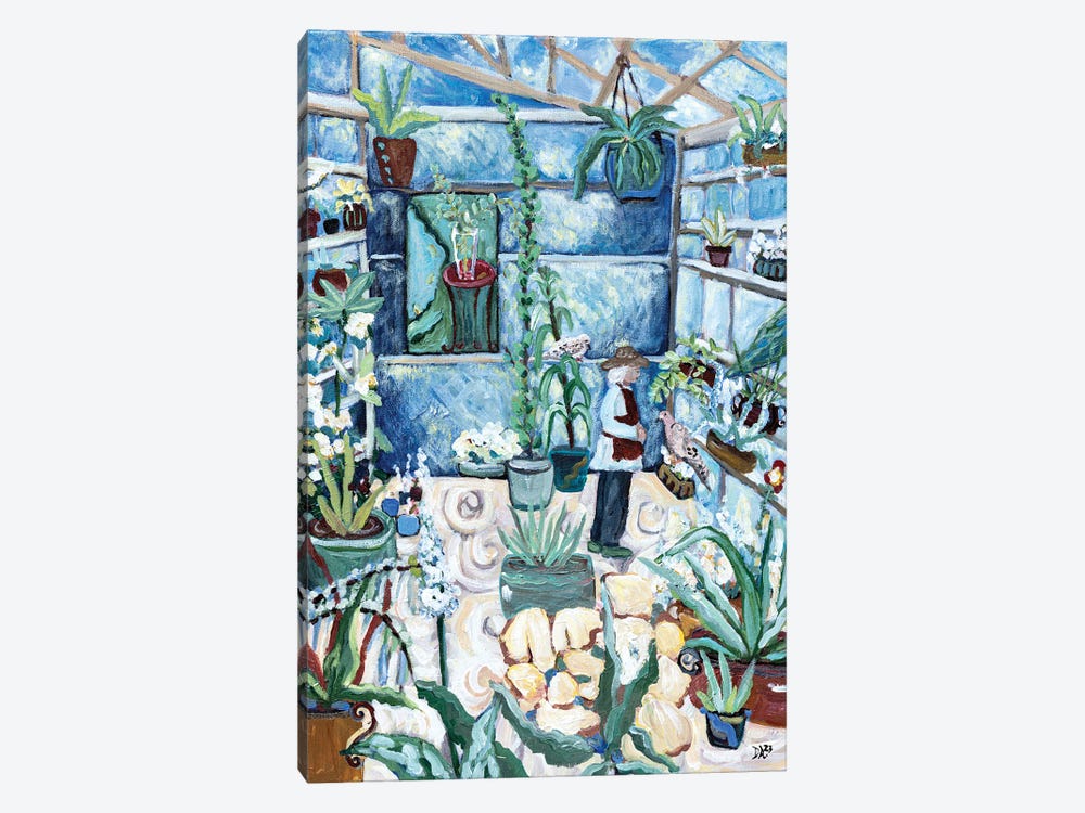 In The Greenhouse by Deborah Eve Alastra 1-piece Canvas Wall Art
