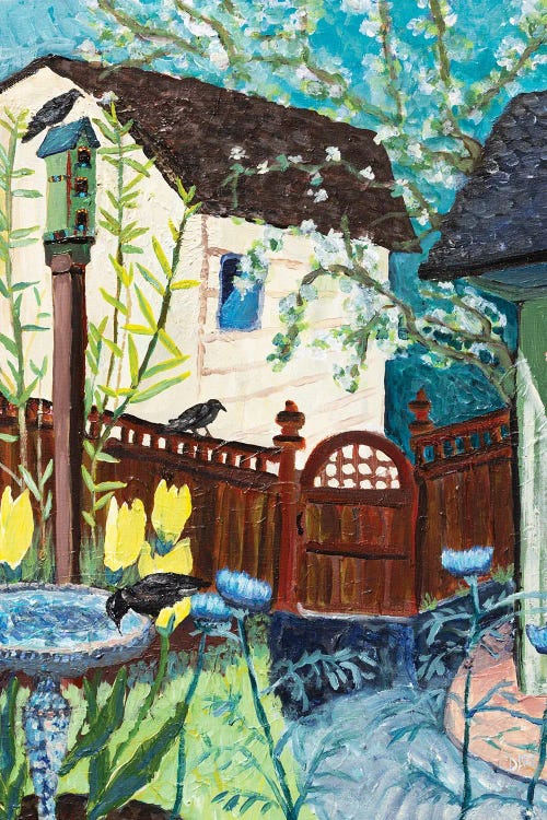 Backyard Tulips by Deborah Eve Alastra wall art