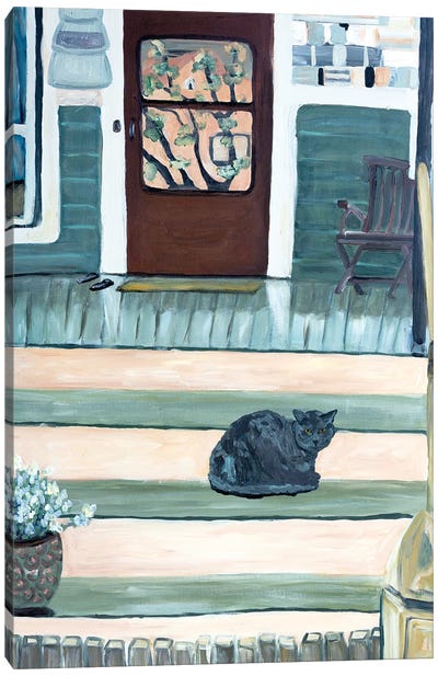 Afternoon On The Porch Canvas Art Print - Deborah Eve Alastra