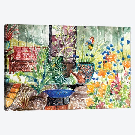 Wildflower Garden Canvas Print #DBH144} by Deborah Eve Alastra Canvas Wall Art