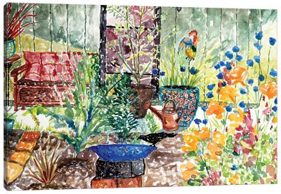 Wildflower Garden Canvas Art Print - Furniture