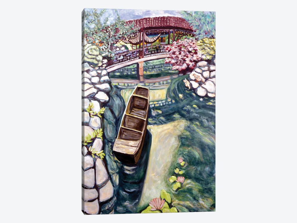 Lansu Canoe by Deborah Eve Alastra 1-piece Canvas Print
