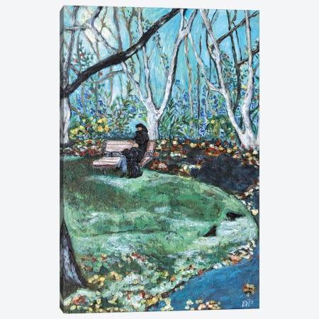 Last Of Fall Leaves Canvas Print #DBH150} by Deborah Eve Alastra Canvas Art