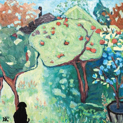 Chauncey's View by Deborah Eve Alastra framed canvas print