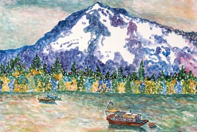 Olivine - Canvas Prints: Mt. Hood View by Deborah Eve Alastra