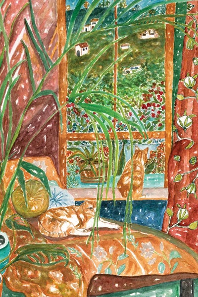 Celery - Canvas Prints: Kimi's Kitties' View by Deborah Eve Alastra