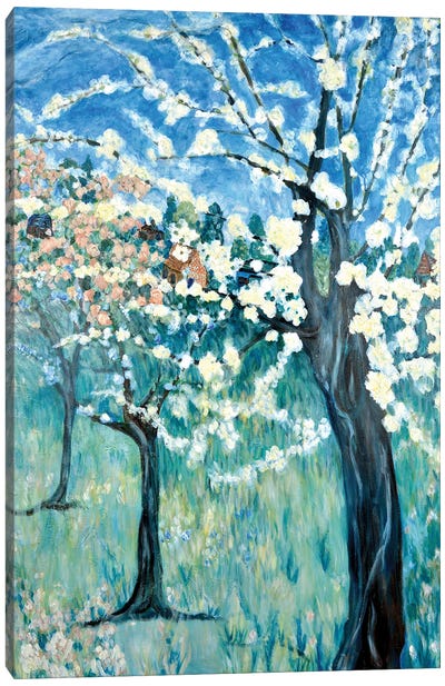 Apple Blossoms Canvas Art Print - Deborah Eve Alastra