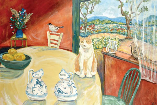 Orange Cats: Beastie's Window by Deborah Eve Alastra