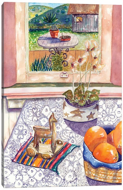 Orange Still Canvas Art Print - Deborah Eve Alastra