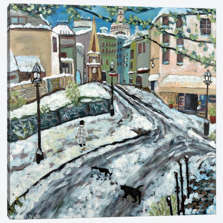 Early Snow Canvas Print #DBH35} by Deborah Eve Alastra Canvas Art