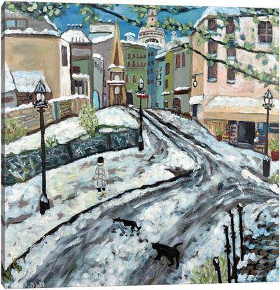 Early Snow Canvas Art Print - Deborah Eve Alastra
