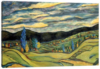 Fall Landscape Canvas Art Print - Artists Like Van Gogh