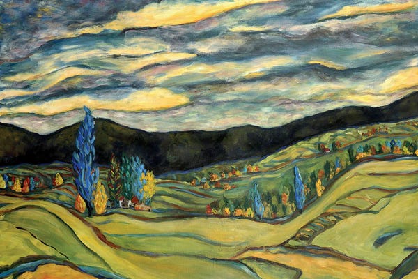 Artists Like Van Gogh: Fall Landscape by Deborah Eve Alastra