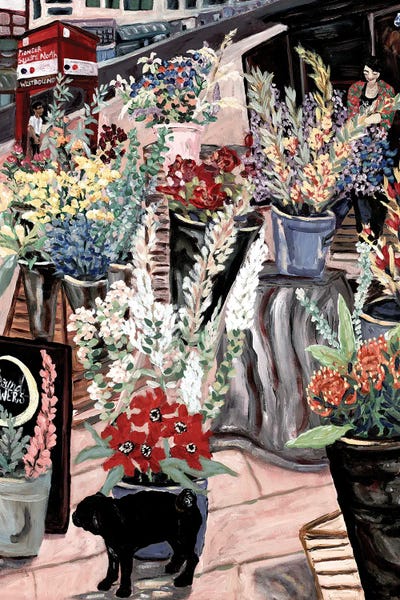 Pugs: Flower Lady by Deborah Eve Alastra