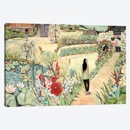 Stroll Through the Garden Canvas Print #DBH41} by Deborah Eve Alastra Canvas Wall Art