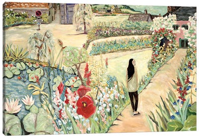 Stroll Through the Garden Canvas Art Print - Deborah Eve Alastra
